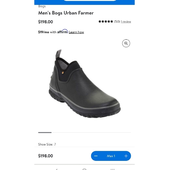 Bogs Mens Black Urban Farmer SZ 11 - Picture 2 of 8